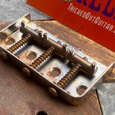 Real Life Relics Kluson T  Half-Sized Ashtray Bridge (Steel Bridge With Brass Saddles)   [L5] image 2