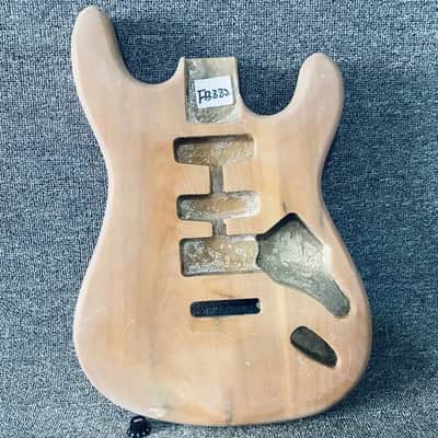 Unfinished Strat Style 6 String Guitar Body in Solid Wood image 1