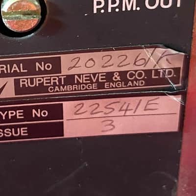 Neve 2254E Limiters Gorgeous Original Sequential Pair !! image 3