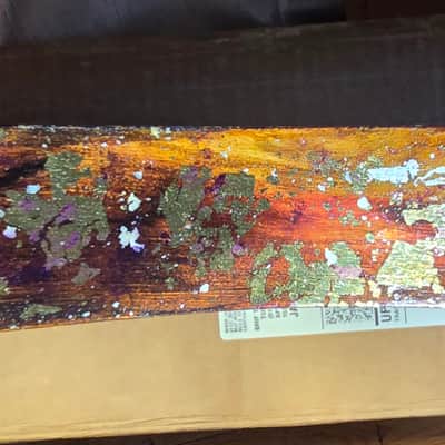 Telecaster Massa Guitar body – Gold Leaf-Abstract Impression image 11