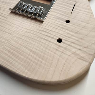 Shepard Custom Guitars Custom Stratocaster/Telecaster Hybrid Semi-hollow Backroute F Hole Optional 2026 - Unfinished image 9