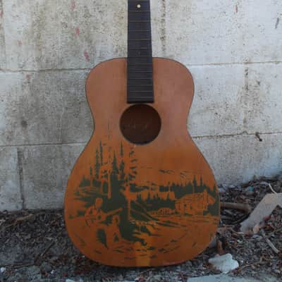 Hawaiian acoustic guitar Parlor 1940s image 1