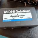 MIDI Solutions Quadra Thru 4 Output MIDI Thru Box 2010s - Black