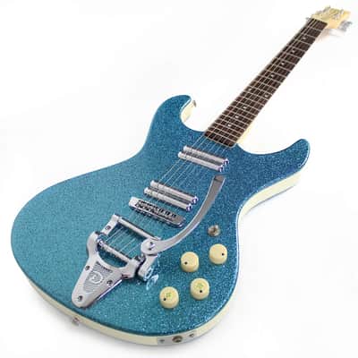 Used Danelectro Hodad Electric Guitar in Blue Sparkle image 10