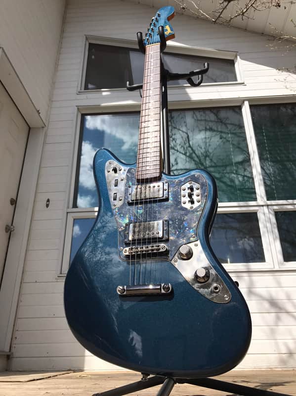 CIJ Fender Jaguar HH (JGS-86) Gunmetal Blue | Reverb