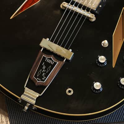 2022 Gibson Trini Lopez Murphy Lab Light Aging Semi-Hollow Electric Guitar Black Ebony + COA OHSC image 5