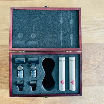 Neumann KM 184 Small Diaphragm Cardioid Condenser Microphone Matched Stereo Pair 1993 - Present - Nickel image 2