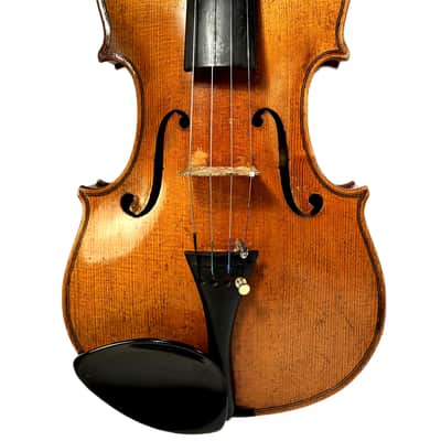 Vintage 4/4 Violin Outfit – Beautiful Flamed Maple Back – Old European Labeled Violin with Bow & Case – Warm Resonant Tone (Video) image 3