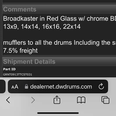 Gretsch Broadkaster Usa 2022 - Red glitter sparkle excellent cond drum set 4 Pc 22 13 14 16 USA image 9