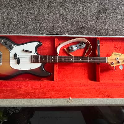 Fender Mustang Bass left handed 1975 mega rare image 12