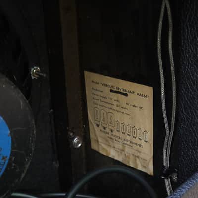 Vintage 1968 Fender Vibrolux Reverb Blackline / Dripedge image 4