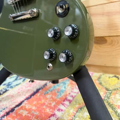 Gibson CME Exclusive SG Standard with T-Type Pickups, Tortoise Pickguard 2018 - Olive Drab image 17