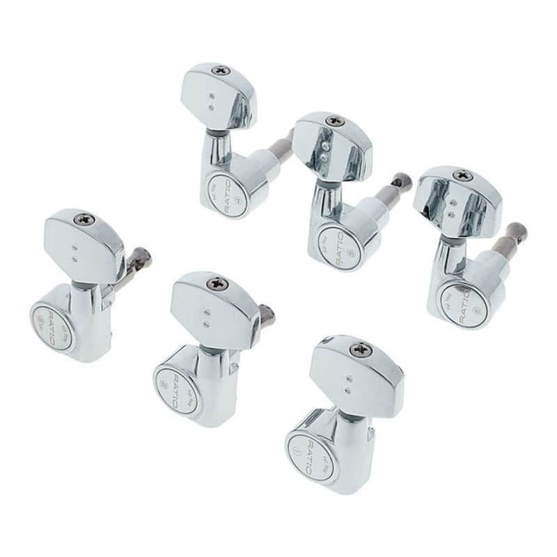 Graph Tech PRN-2411-C0 Ratio Acoustic 3 +3 Chrome image 1