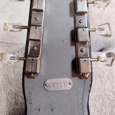 Magnatone Lap steel Early 50s - Gray/yellow pearloid image 9
