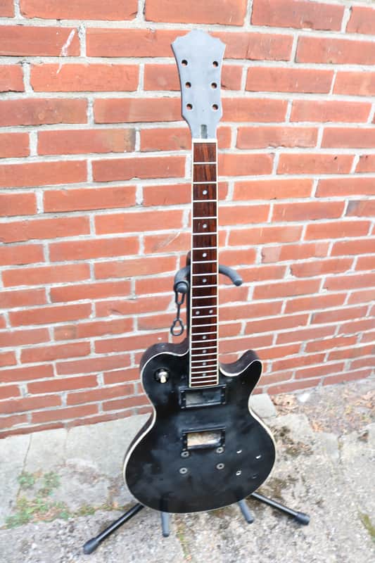 Ibanez PF100 1980's black project body and neck image 1