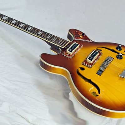 Aria 60’s Diamond ES335 style Hollow Body 50+ yr old Electric Guitar W/f-holes nice image 1