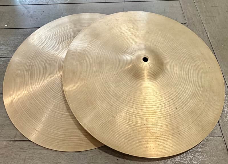 Zildjian 15" A. Zildjian '60s Stamp Hi-Hat Cymbals (Pair) 1960s - Traditional