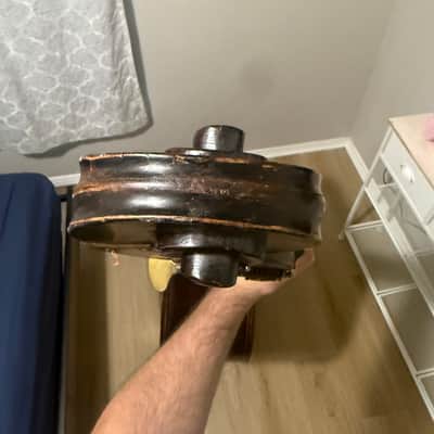 Unknown 3/4 double bass 1870-1900 - Dark image 7