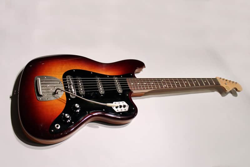 Ayers Guitar Co. Custom VI (Bass VI) 2014 Sunburst with Mono Gig Bag image 1