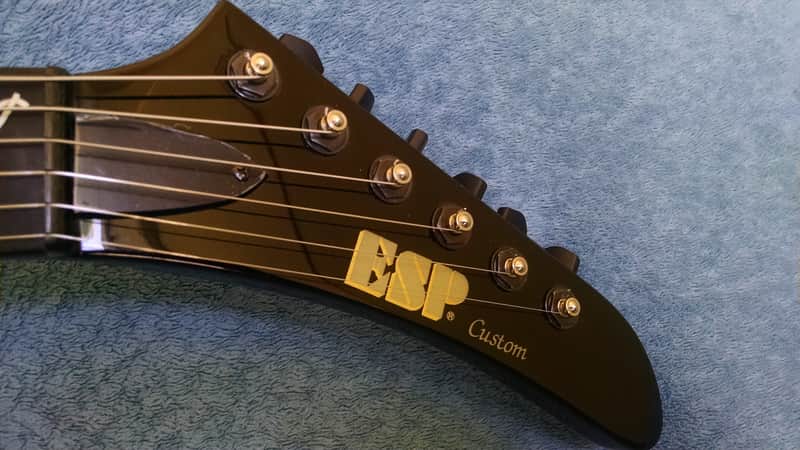 ESP Explorer 1997 Black MX 250 II with Custom Inlay | Reverb