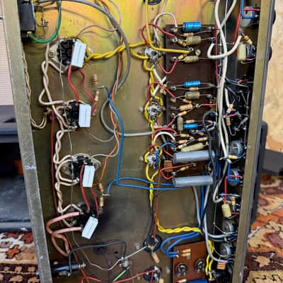 Vintage 1969 1970 Simms Watts AP100 MK1 100w Valve Amplifier Head 1970s image 23