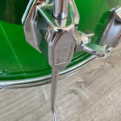 Ludwig Early 70s Vistalite Floor Tom 16x18 (18 Diameter) Green Rare image 12