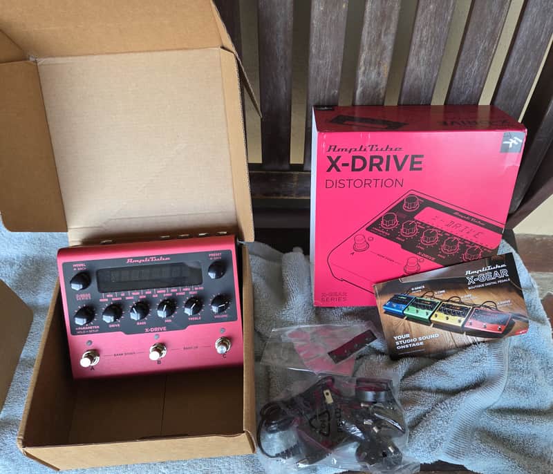 IK Multimedia AmpliTube X-Drive Guitar Pedal Stomp Distortion EQ Boost w Power Supply image 1