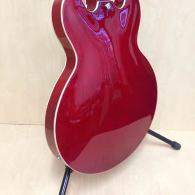 Haze SEG-272 Semi-Hollow body electric guitar,CherryRed+Free Bag,Strap,Strings image 6