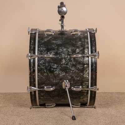 1966 Slingerland Modern Solo Outfit No. 2R Black Diamond Pearl Drum Set image 13