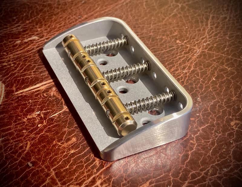 Van Dyke-Harms Hardtail Strat Bridge and Compensated Saddle Set-Modern Spacing- by Van Dyke-Harms 2025 - Stainless Steel image 1