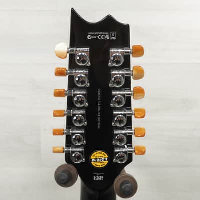 Used LTD TL-12 Acoustic Guitar Black image 3