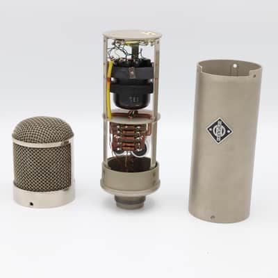 Neumann U47 Long Body #2927 - K47 capsule, VF14M tube, BV08 Transformer, original PSU and Cable 1950s - Chrome Top / Grey Painted Body image 10