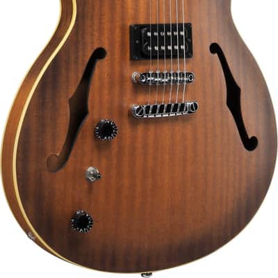 Ibanez AS53L-TF Artcore AS Hollow Body Guitar 6-String Lefty - Tobacco Flat image 3