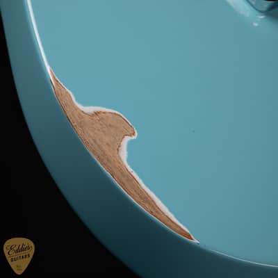 2024 - Suhr Eddie's Guitars Exclusive Roasted Classic T Antique - Daphne Blue #78332 image 16