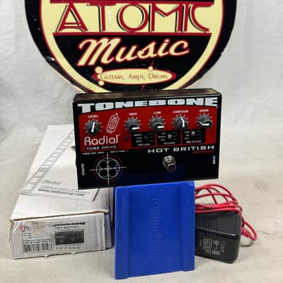 Radial Engineering ToneBone Hot British Tube Distortion Pedal with Power Supply + Box image 1