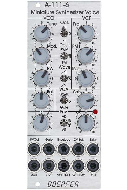 Doepfer A-111-6 Miniature synthesizer voice eurorack module image 1