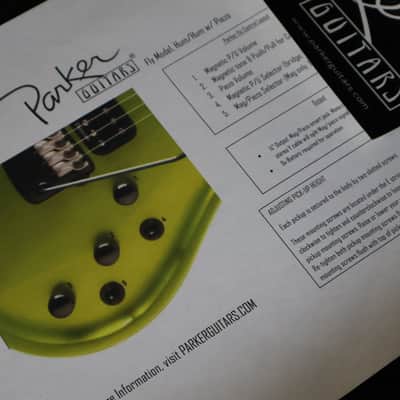 2015 Parker Fly Mojo Flame (Transparent Blue Burst) image 15
