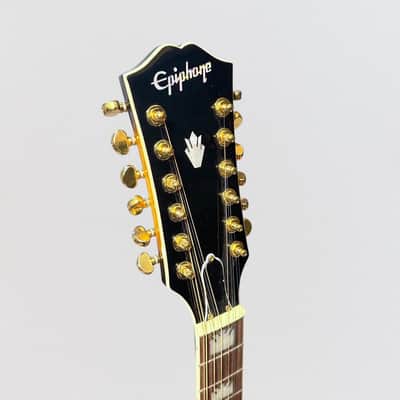 Epiphone J-200 12 String Acoustic-Electric Guitar - Vintage Sunburst image 6