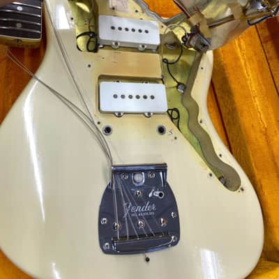 Fender Jazzmaster 1965 Electric Guitar Vintage Rare Olympic White image 16