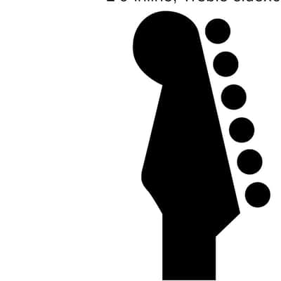 Left Handed 6 inline EZ-LOK Guitar Tuners Machine Heads 19:1 Ratio Tuning Pegs Keys for Stratocaster Telecaster Electric Guitar, Black image 3