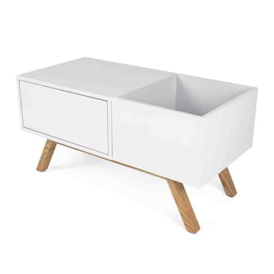 Glorious Turntable Lowboard - White image 8