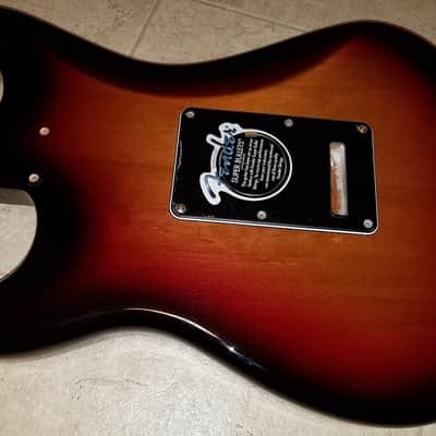 2008 Fender Stevie Ray Vaughan SRV Signature Strat Sunburst Stratocaster BODY w/Pickguard & Jack image 6