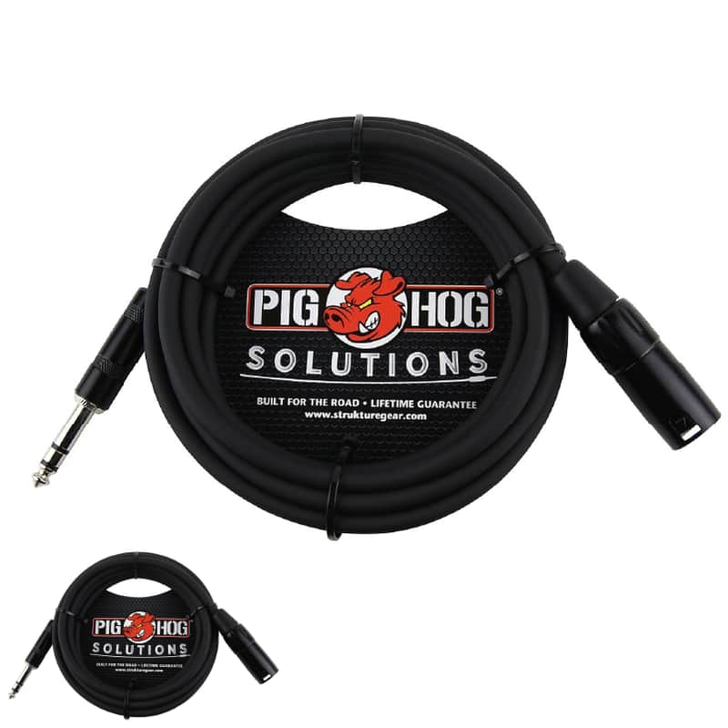 New - Pig Hog Solutions 25ft TRS(M)-XLR(M) Balanced Cable PX-TMXM25 image 1