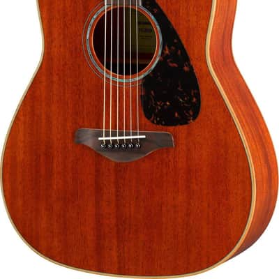Yamaha FG850 Dreadnought Acoustic Guitar, Solid Mahogany Top