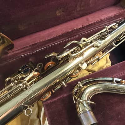 Buescher Aristocrat Big B Professional Bb Tenor Saxophone 1945 - Lacquer image 9