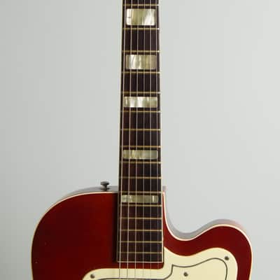 Silvertone Thin Twin Model 1369L Semi-Hollow Body Electric Guitar, made by Kay (1957), ser. #L7969-5905, black tolex hard shell case. image 8