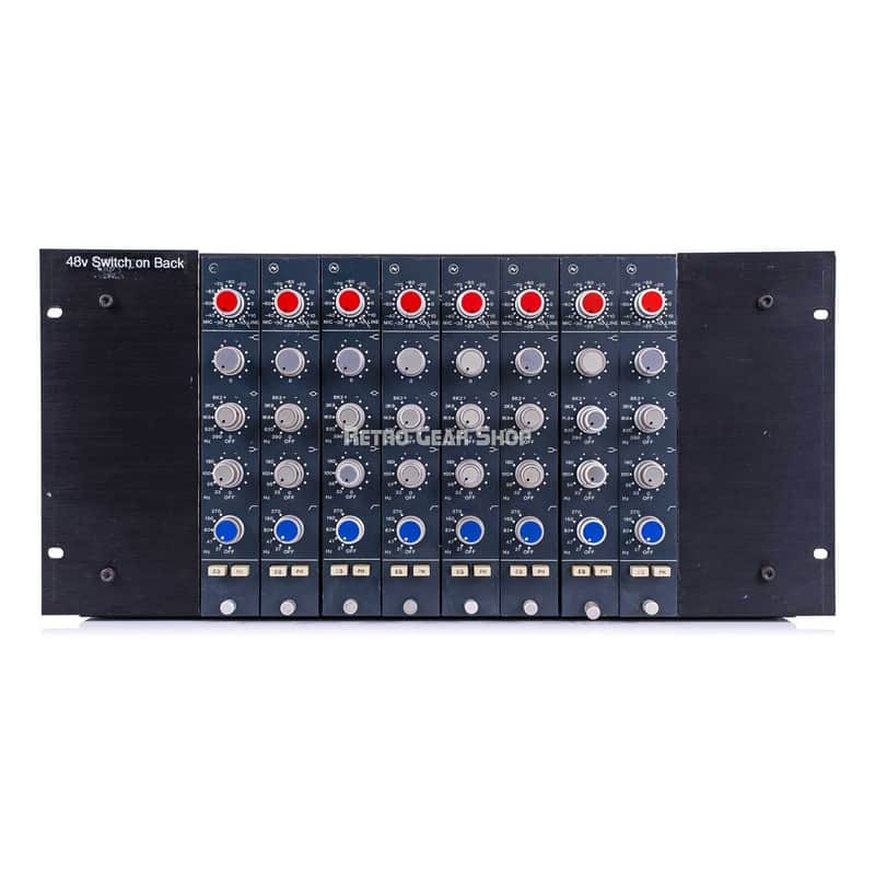 Neve 3115 Mic Preamp EQ 8-Channel Rack with PSU Vintage Microphone Preamp Equalizer x8 33115 image 1