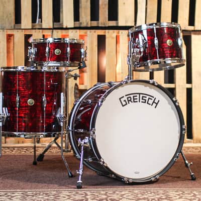 Gretsch Broadkaster Ruby Red Pearl Heritage Build Drum Set - 22,13,16,6.5x14 - SO#1226444 image 1