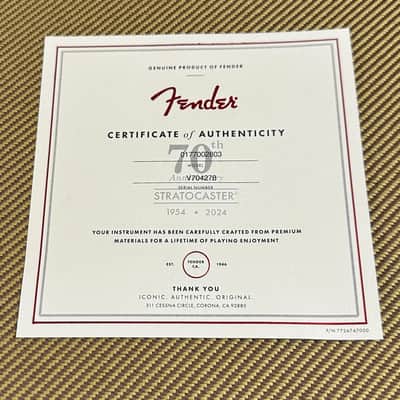 Fender 70th Anniversary American Vintage II 1954 Stratocaster Electric Guitar 2024 - Sunburst image 15