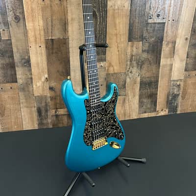 Fender 2017 Mod Shop Stratocaster Aqua Marine Metallic with Fender hardshell Case image 7